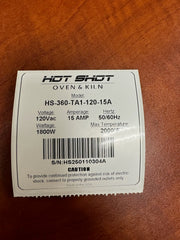 Hot Deal - SCRATCH N DENT 360 Cubic Inch Heat Treating Oven 120V 15AMP HS-360
