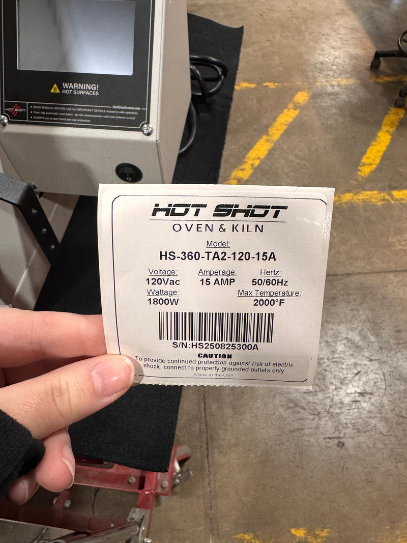 Hot Deal - SCRATCH N DENT 360 Cubic Inch Heat Treating Oven HS-360-TA2-120-15A
