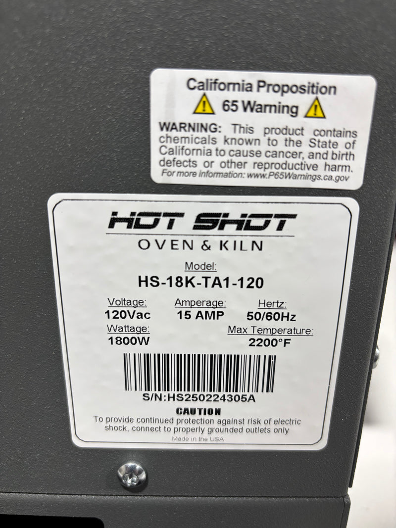 Hot Deals - READY TO USE - HS-18K-SPK-240 - Int. Dims-18"D x 6.5”W x 4.5"H